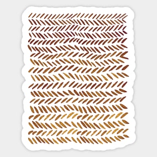 Watercolor knitting pattern - amber Sticker